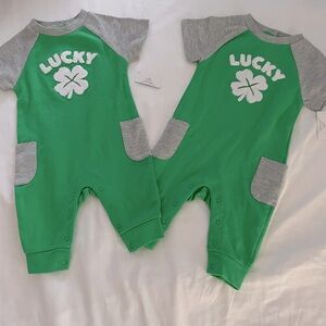 St. Patrick’s Day outfit, size 0-3 mos - NWT